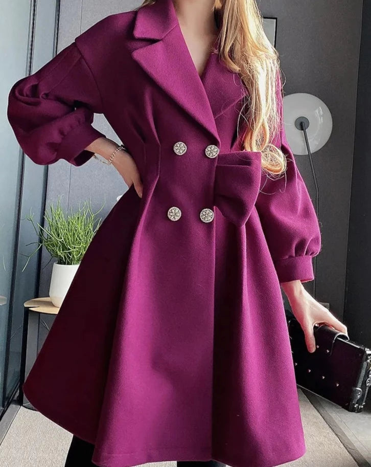 Women's Purple Winter Coat