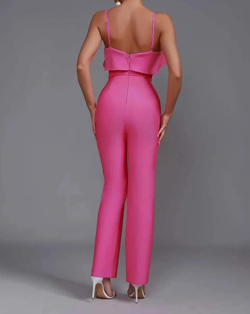 Women's pink jumpsuit 