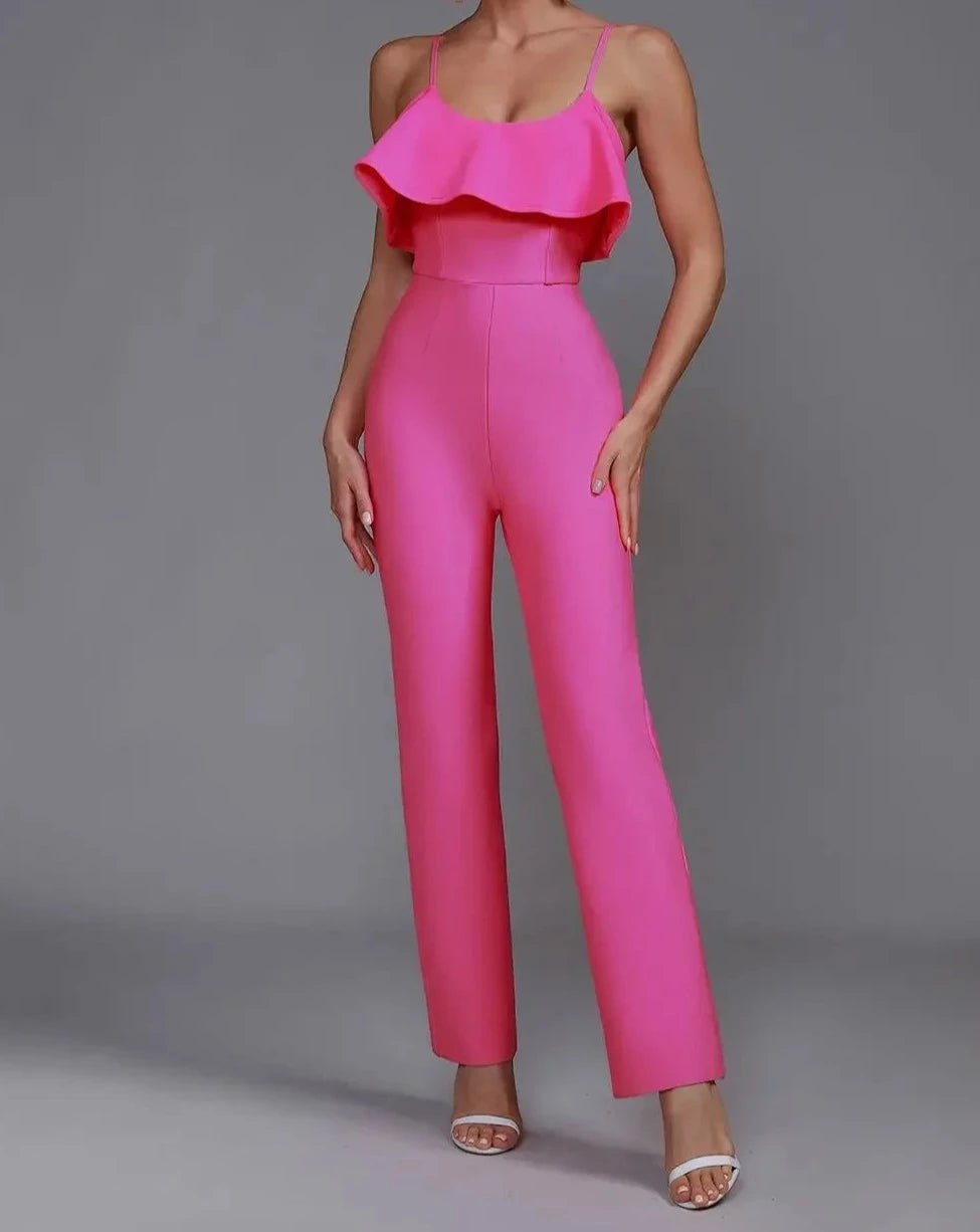 Women's pink jumpsuit 