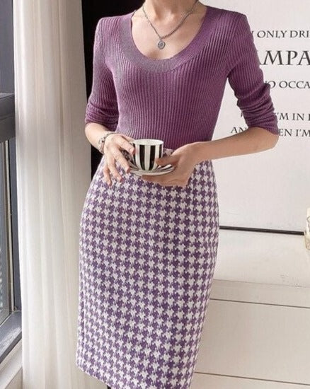 NOTTINGHAM Tweed Midi Pencil Skirt