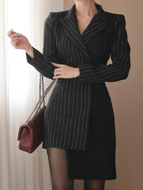 ZURICH Asymmetrical Blazer Dress